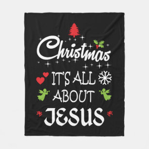 Manta Polar Navidades cristianos - Todo se trata de la camiset