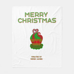 Manta Polar Navidades Cupcake Media Fleece Blanket