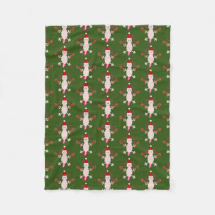 Manta Polar Navidades Cute Axolotl Patterl