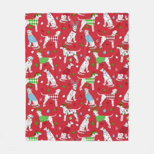 Manta Polar Navidades Dalmatian