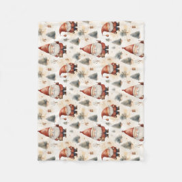 Manta Polar Navidades de acuarela Santa Claus 2 -