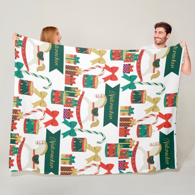 Manta Polar Navidades de ballet de cazabotas tradicionales (In situ)