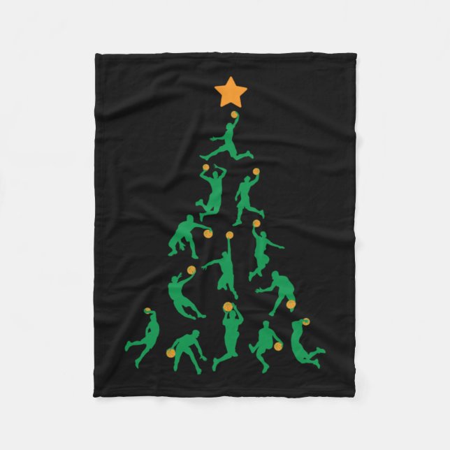 Manta Polar Navidades de baloncesto (Anverso)