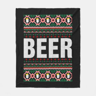 Manta Polar Navidades de Beer Ugly Sweater