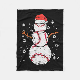 Manta Polar Navidades de beisbol Snowman Deportivos Hombres W