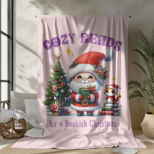 Navidades de biblioteca de Santa Claus acogedores 