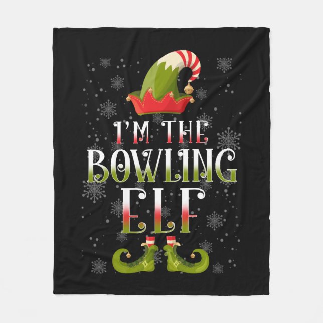 Manta Polar Navidades de Bowling Elf (Anverso)