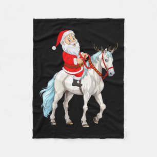 Manta Polar Navidades de caballos de los renos de estilo navid