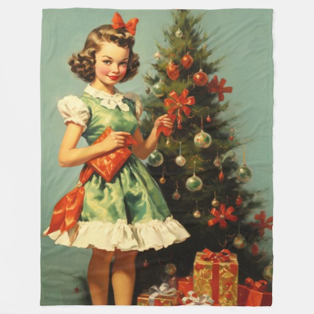 Manta Polar Navidades de celebraciones clásicas (Anverso)