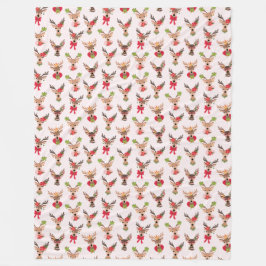 Manta Polar Navidades de Coquette Reno Preppy