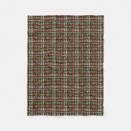 Manta Polar Navidades de cuerdas raspadas gráficas