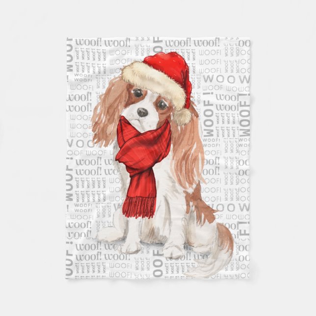 Manta Polar Navidades de Cute Cocker Spaniel Dog Lover (Anverso)