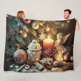 Manta Polar Navidades de dibujo de Pastel duro