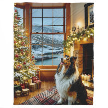 Navidades de Escocia Collie Holiday