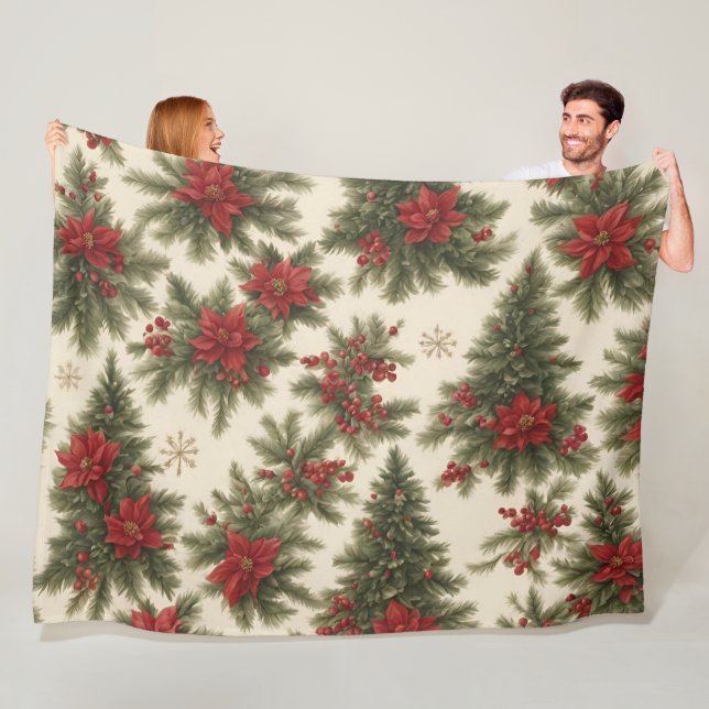 Manta Polar Navidades de Evergreen Charm Fleece Blanket (In situ)