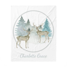 Navidades de invierno de Woodland Watercolor Deer
