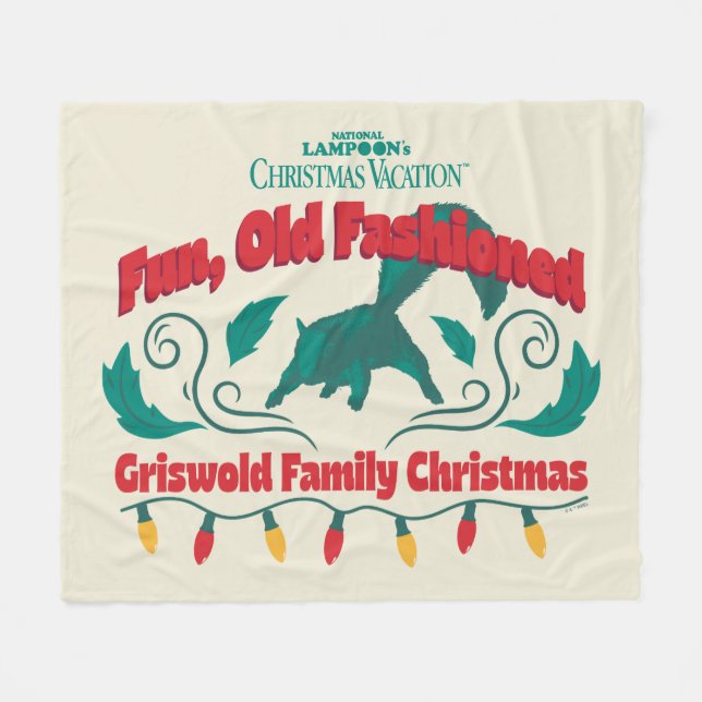 Manta Polar Navidades de la familia Griswold, divertida y viej (Frente (Horizontal))