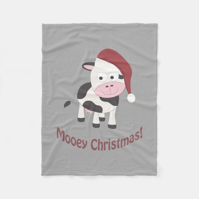 Manta Polar ¡Navidades de Mooey! Santa Cow (Anverso)