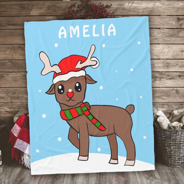 Manta Polar Navidades De Nieve Con Nieve En Dibujo De Cerveza (Subido por el creador)