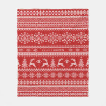 Navidades De Nombre Personalizados Rojo Y Blanco S