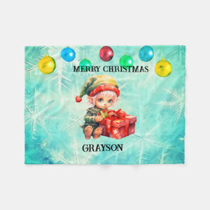 Manta Polar Navidades de nombres personalizados