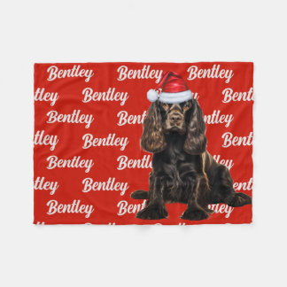 Manta Polar Navidades de nombres personalizados de perro de Co