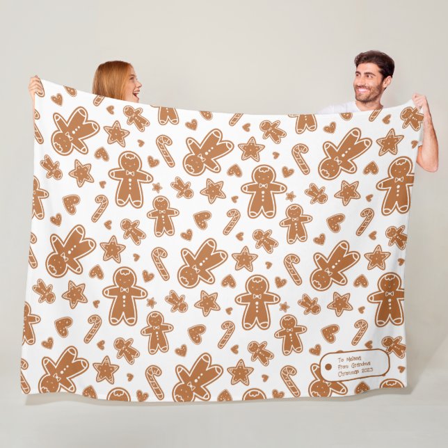 Manta Polar Navidades de pan de jengibre (In situ)