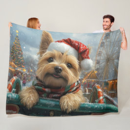 Manta Polar Navidades de Pascua de Cairn Terrier Dog Roller