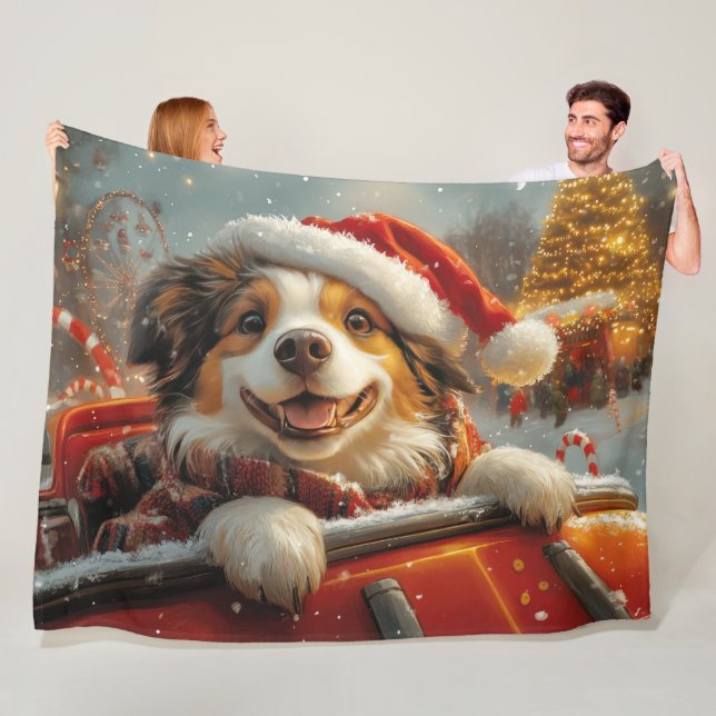 Manta Polar Navidades de Pascua de Pastores de Perro Anatolia (In situ)