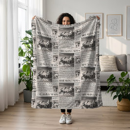 Manta Polar Navidades de periódicos de noticias de última hora