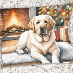 Manta Polar Navidades de perro de la recuperación del labrador