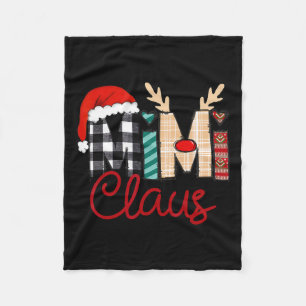 Manta Polar Navidades de renos de Mimi Claus