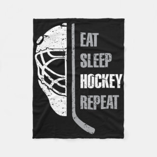 Manta Polar Navidades De Repetición De Hockey Sobre Sueño Para