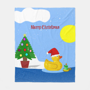 Manta Polar Navidades de Rubber Ducky