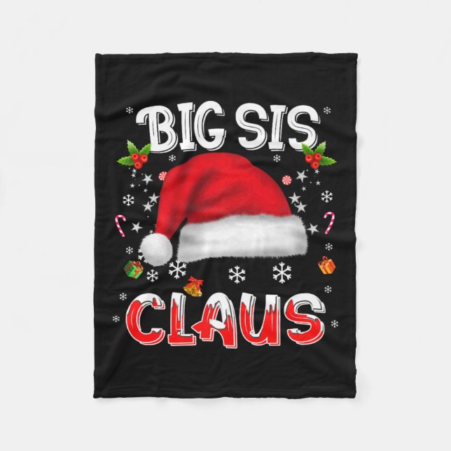 Manta Polar Navidades de Santa Claus  de Santa Familia coincid (Anverso)