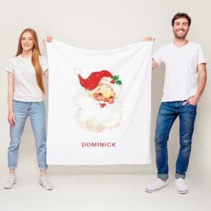 Manta Polar Navidades de Santa Claus, una cita simple