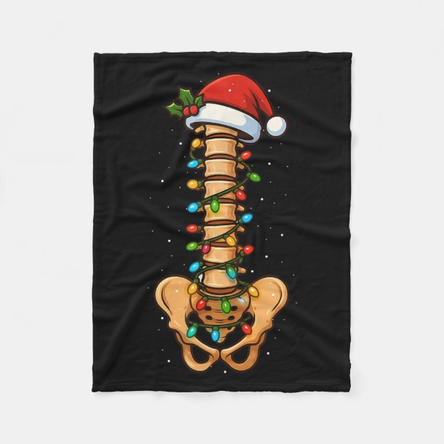 Manta Polar Navidades de Snal Cord Neurologist Sne Médico Men  (Anverso)