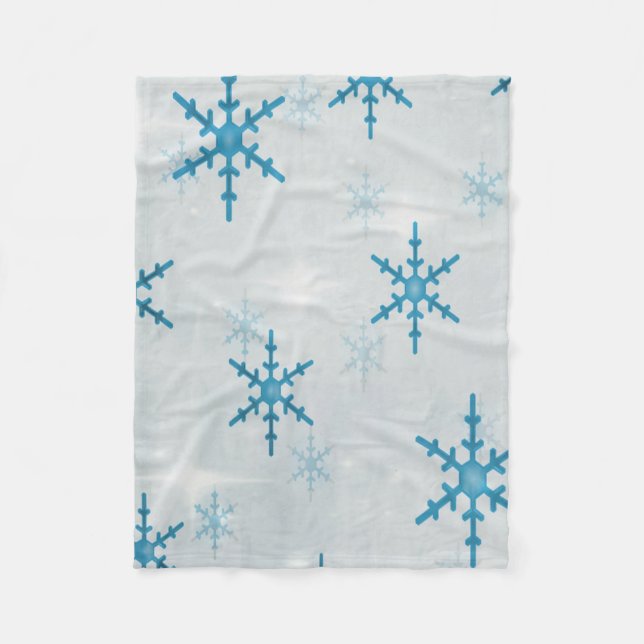 Manta Polar Navidades de SnowflakesBling (Anverso)