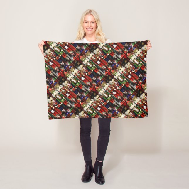 Manta Polar Navidades de soldados desnudistas (In situ)