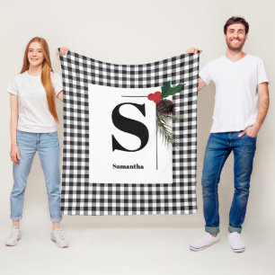 Manta Polar Navidades de vacaciones monogramados