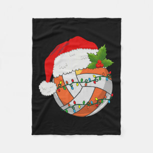 Manta Polar Navidades de voleibol femenino Santa Hat