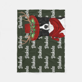 Manta Polar Navidades del distrito fronterizo occidental con n