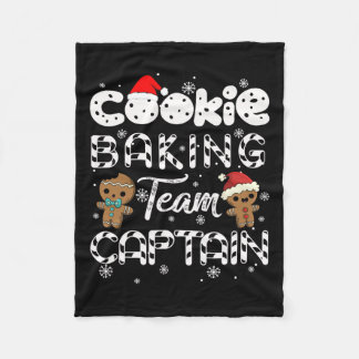 Manta Polar Navidades del equipo de Cookie Baking Captain Ging