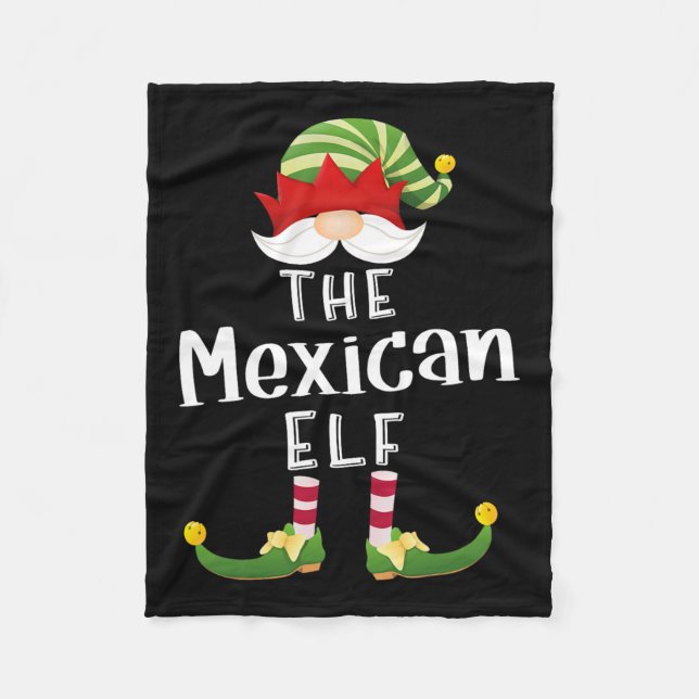 Manta Polar Navidades del grupo Elf mexicano Funny Fiesta Paja (Anverso)