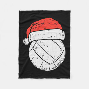 Manta Polar Navidades deportivos de voleibol Santa Hat