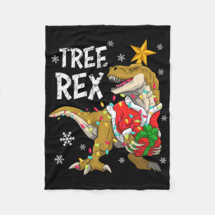 Manta Polar Navidades Dinosaurios Árbol Rex Pajamas Hombres Ni