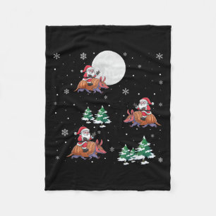Manta Polar Navidades divertidos del árbol navideño Santa Ridi