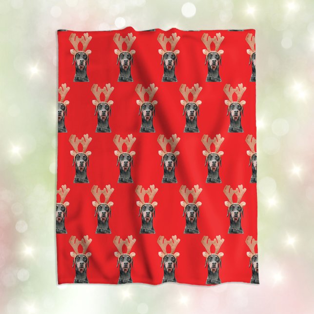 Manta Polar Navidades divertidos Personalizado Mascota Face (Funny Christmas Custom Pet Face Photo Fleece Blanket
)