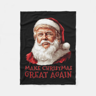 Manta Polar Navidades divertidos, Trump Santa, convierte a los