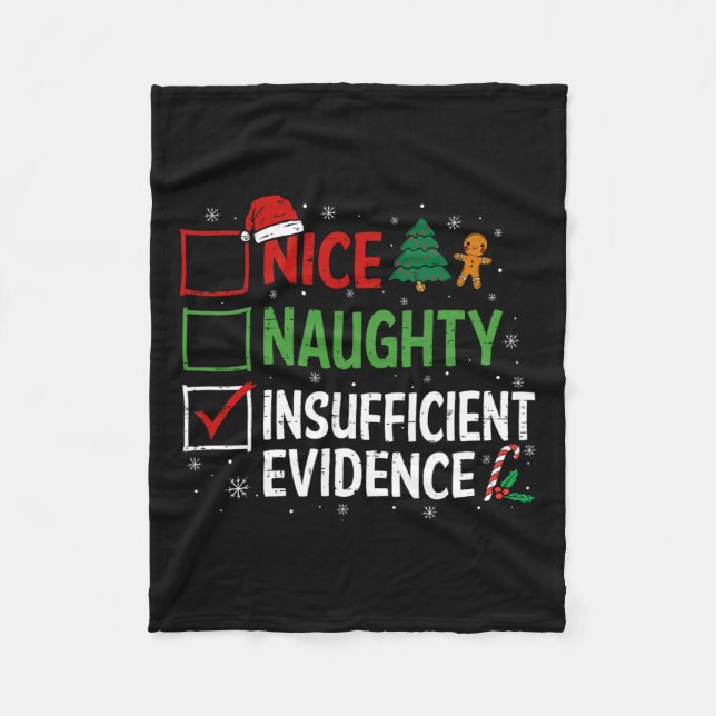 Manta Polar Navidades divertidos, una prueba muy mala (Anverso)